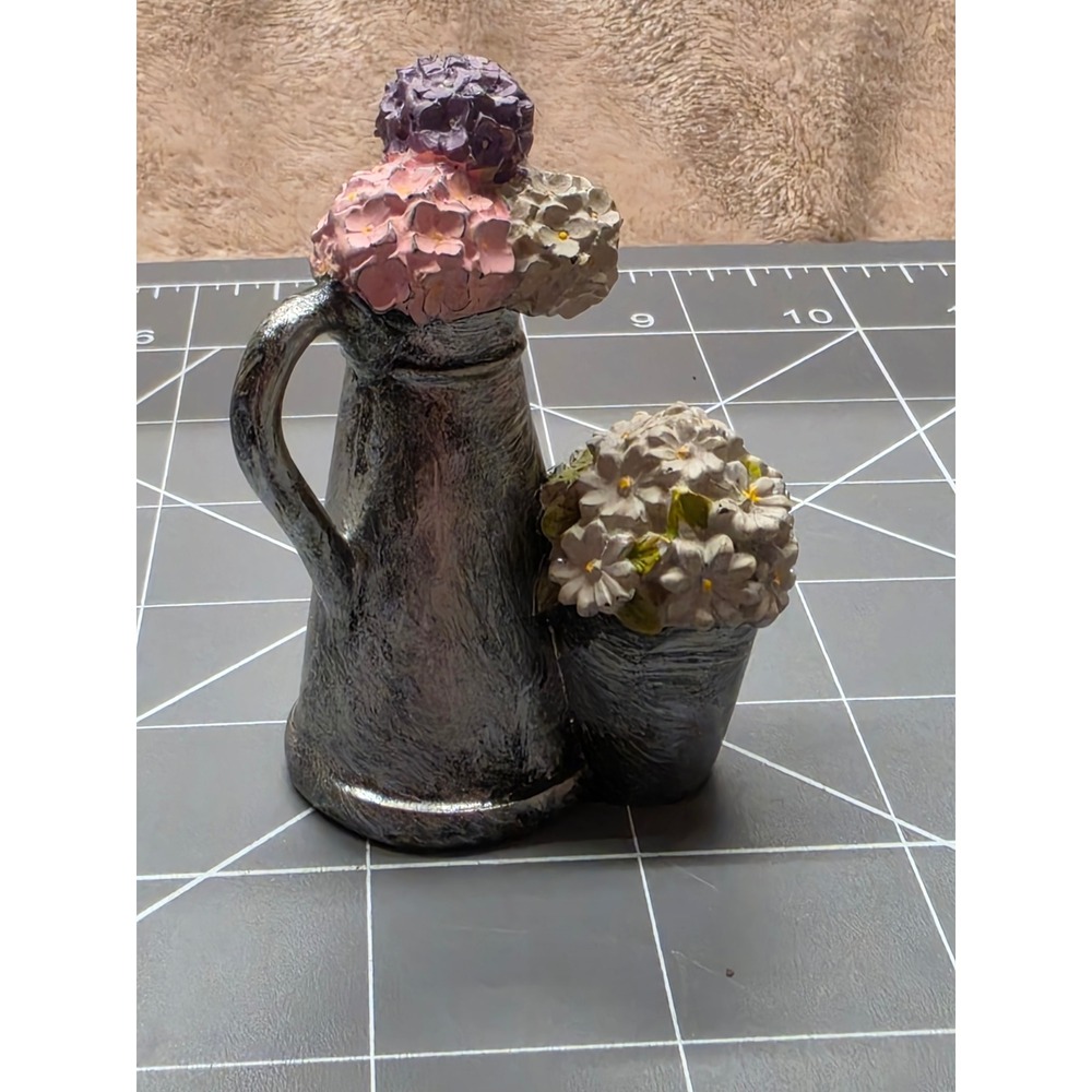 Galvanized pitcher and bucket with flowers - by Blossom Bucket